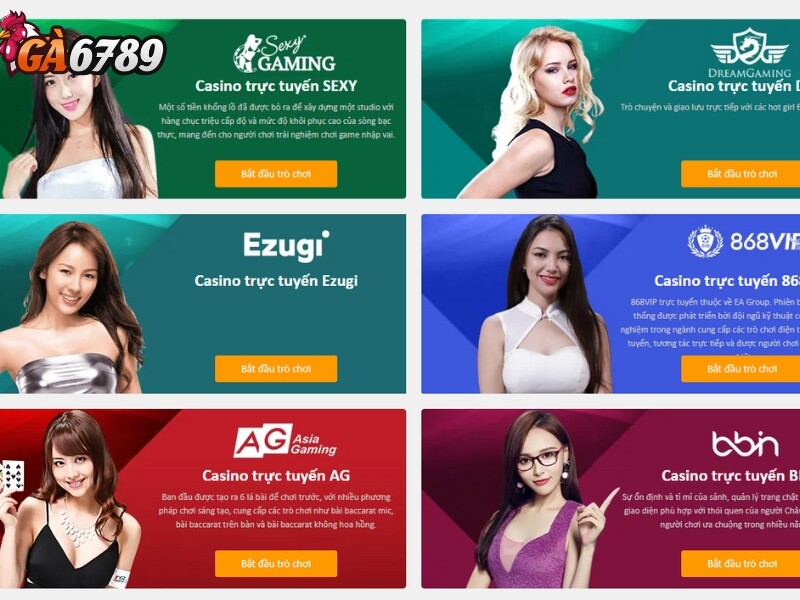 Những ưu điểm vượt trội của Casino tại GA6789 